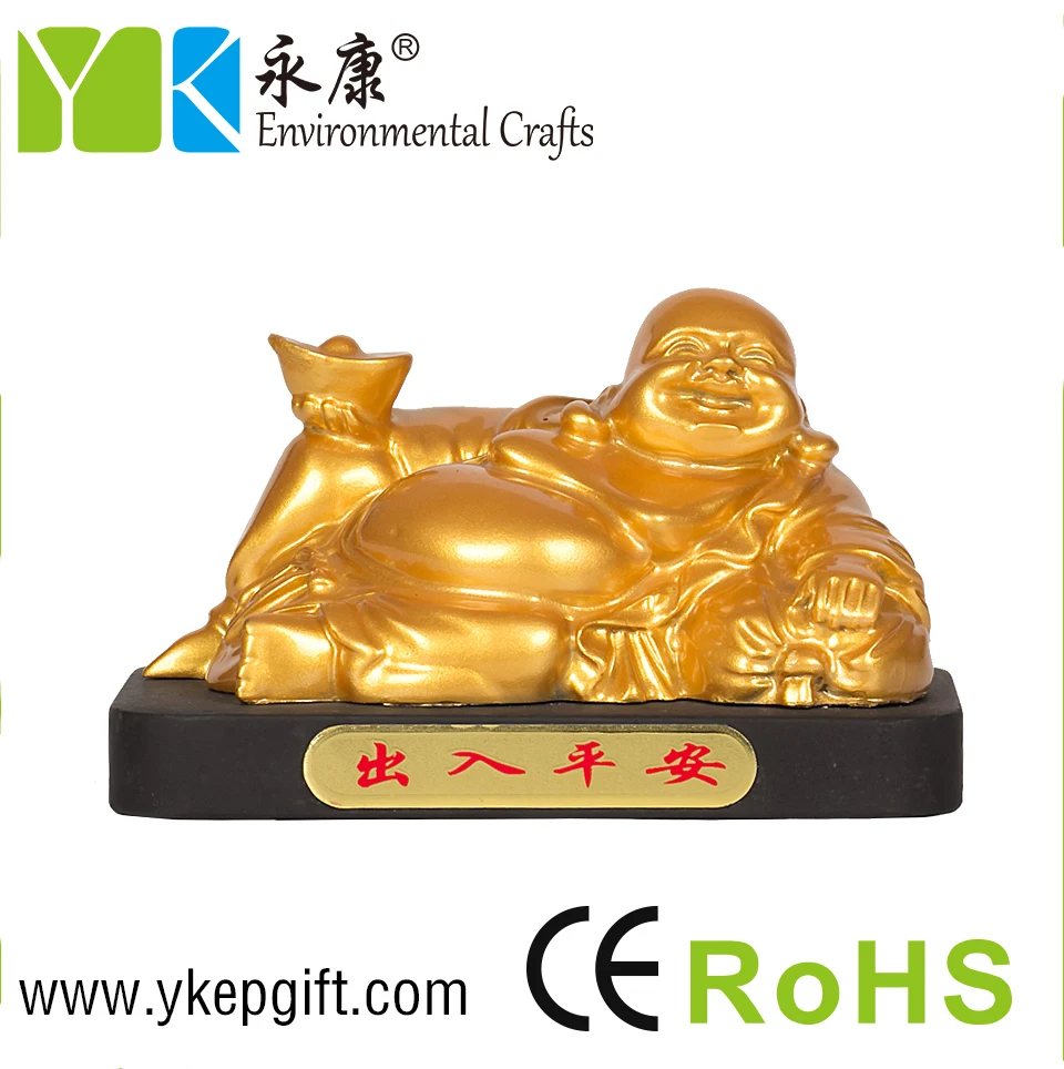 Gold buddha statue 3D shape activated carbon new car decoration,eco-friendly,eliminate interior hazardous gas