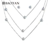 /product-detail/fashion-stainless-steel-three-chains-crystal-necklace-and-earrings-jewelry-set-60783613946.html