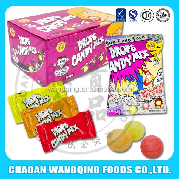 halal hard center filled bonbons super sour candy