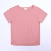 Summer 2019 Cotton Short Sleeve Makaron Edge-wrapped Korean Children's Pure T-shirt for Boys and Girls