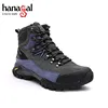 Dark grey safety mountaineering boots outdoor waterproof trekking hiking shoes