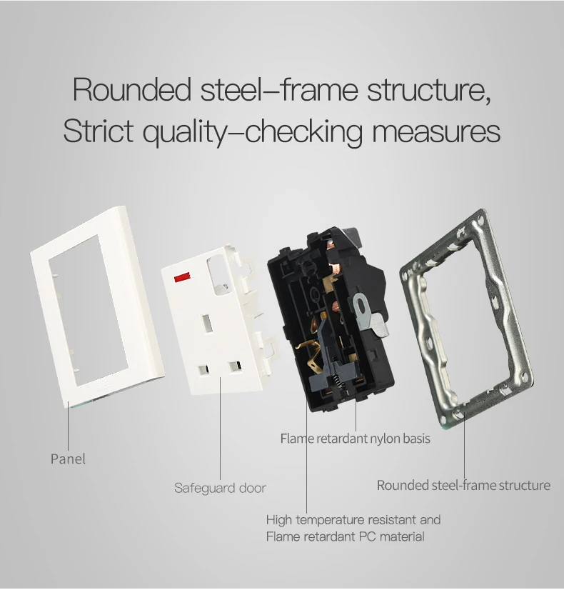 86MM electrical wall switch socket blank plate light switch plate cover