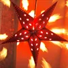 LED light star lantern/Christmas favor paper star decorations/Hanging india paper star lamp wholesale