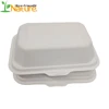 Biodegradable Food Packaging Disposable Sugarcane Clamshell Lunch Box