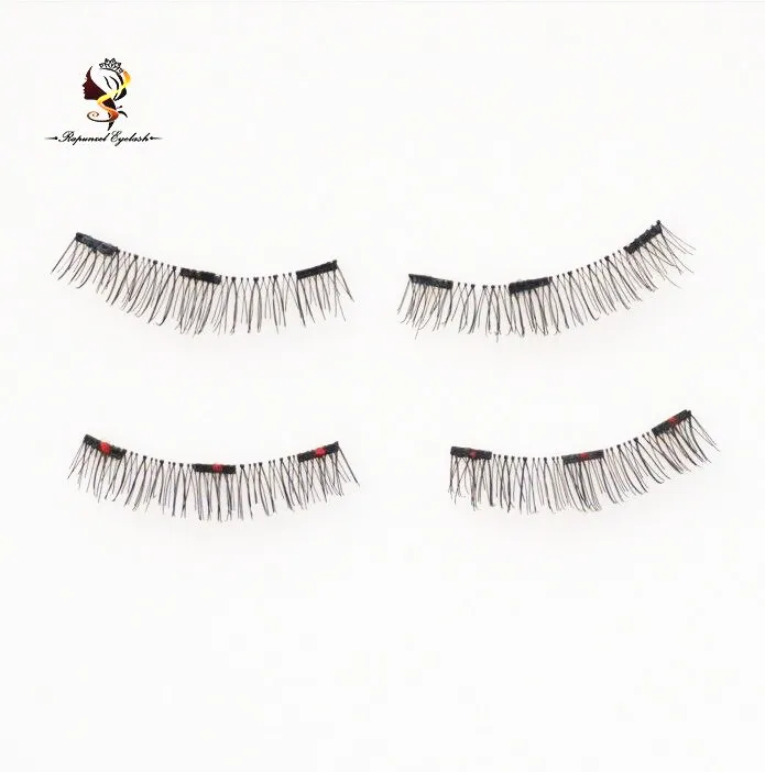 Top selling No Glue Synthetic Curved Magnetic lashes with 3magnets silk false eyelashes, Black
Top selling No Glue Synthetic Curved Magnetic lashes with 3magnets silk false eyelashes, Black