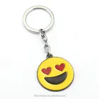 Emoji Face keychain chaveiro Bag pendant cute metal key chain keyring men women Key Holder porte figure jewelry