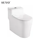 SUYO Sanitary Ware Ceramic Western WC Siphonic One Piece Ceramic toilet wc