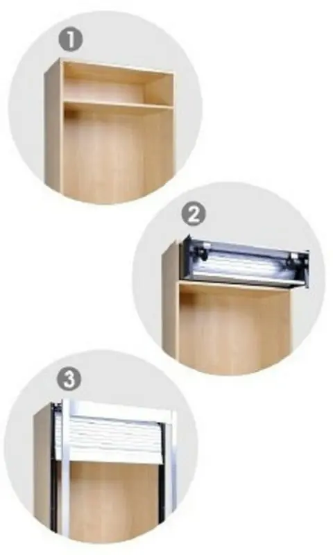 3 Step Cupboard Kitchen Cabinet Aluminum Roller Shutter Buy