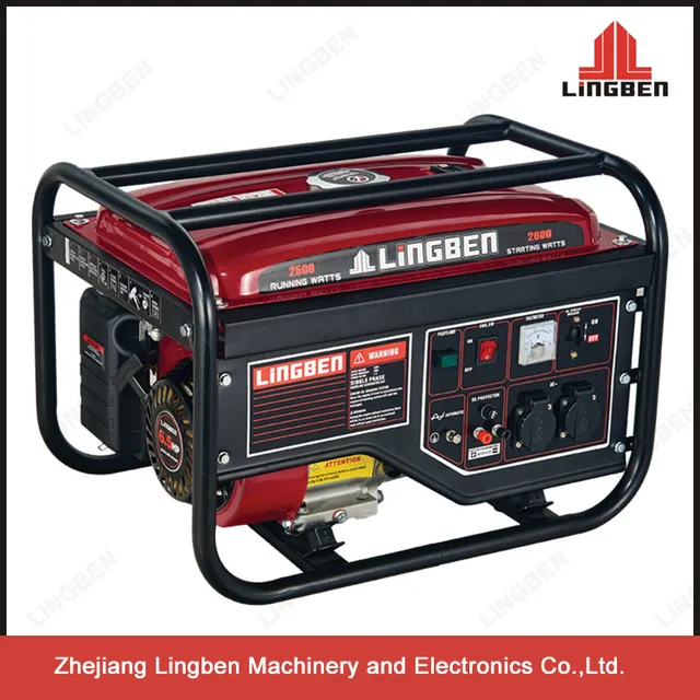 Lingben General Powerful Portable Gasoline Generator Mini 4-Stroke 168F-1 Honda Engine LB3500-C