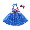 2018 new style girl summer clothes sets children sleeveless chiffon dress with matching bloomers shorts and bag 3pcs sets