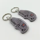 Car Shape Acrylic Keyring for Promotional Gift