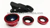 Universal 3 in 1 Clip Lens Wide Angle+Fisheye+Macro Set Camera Lens for iPhone / HTC / Samsung/ Tablet etc