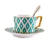 Arabic Classical Tea Cup fine bone china coffee saucer sets
