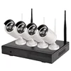 Outdoor 1.0MP 720P 4CH Camera IP Wireless Security CCTV System NVR WiFi Kit Include hard disk