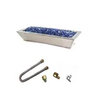 Hot Sale Stainless Steel Paramount Pan Burner Fireplace Kits With Fire Glass