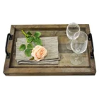 Wholesale Custom Old Rustic Antique Vintage Wood Food Serving Tray, Farmhouse Decor Distressed Reclaimed Wooden Serving Tray