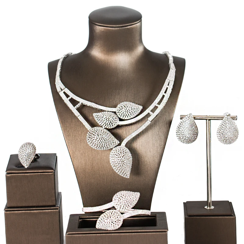 LAN PALACE flower original design copper alloy cubic zirconia jewellery set earrings necklace ring bracelet
LAN PALACE flower original design copper alloy cubic zirconia jewellery set earrings necklace ring bracelet