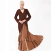 Side rope designing Casual wear modern abaya muslim evening dress ball gown