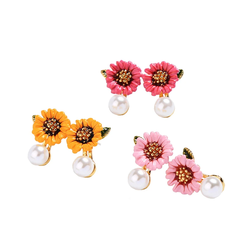 me0045 Ethnic Flower Copper Enamelled Earrings Enamel Flower Earring Large Stud Earrings, White
me0045 Ethnic Flower Copper Enamelled Earrings Enamel Flower Earring Large Stud Earrings, White