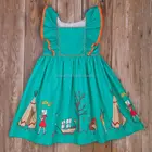 Hot selling baby girl thanksgiving dress wholesale kids boutique clothing 2017
