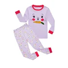 Korean Korea Organic 100% Cotton Fabric Luxury Pajamas Set For Kids