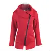 Plus Size 5XL Women Autumn Winter Clothes Warm Fleece Jacket Slant Zipper Collared Coat Lady Clothing Female Jacket