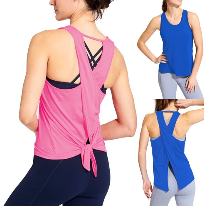 2019 New Logo customized Womens Cross Back T-Shirt Yoga Activewear Workout Plain Vest Tank Top plus size, Pink/red/black/gray
2019 New Logo customized Womens Cross Back T-Shirt Yoga Activewear Workout Plain Vest Tank Top plus size, Pink/red/black/gray