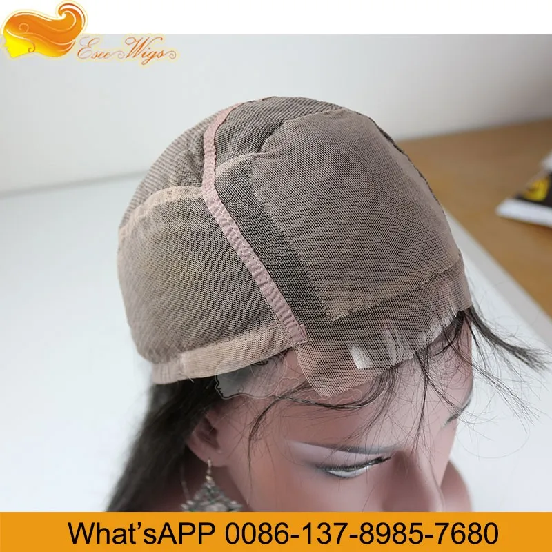 High quality brazilian human hair lace wigs top silk based full lace wig 
