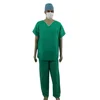 Medical wear patient suits Tunic and trousers disposable sms scrubs