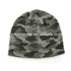China factory military camouflage color beanie knitted hats