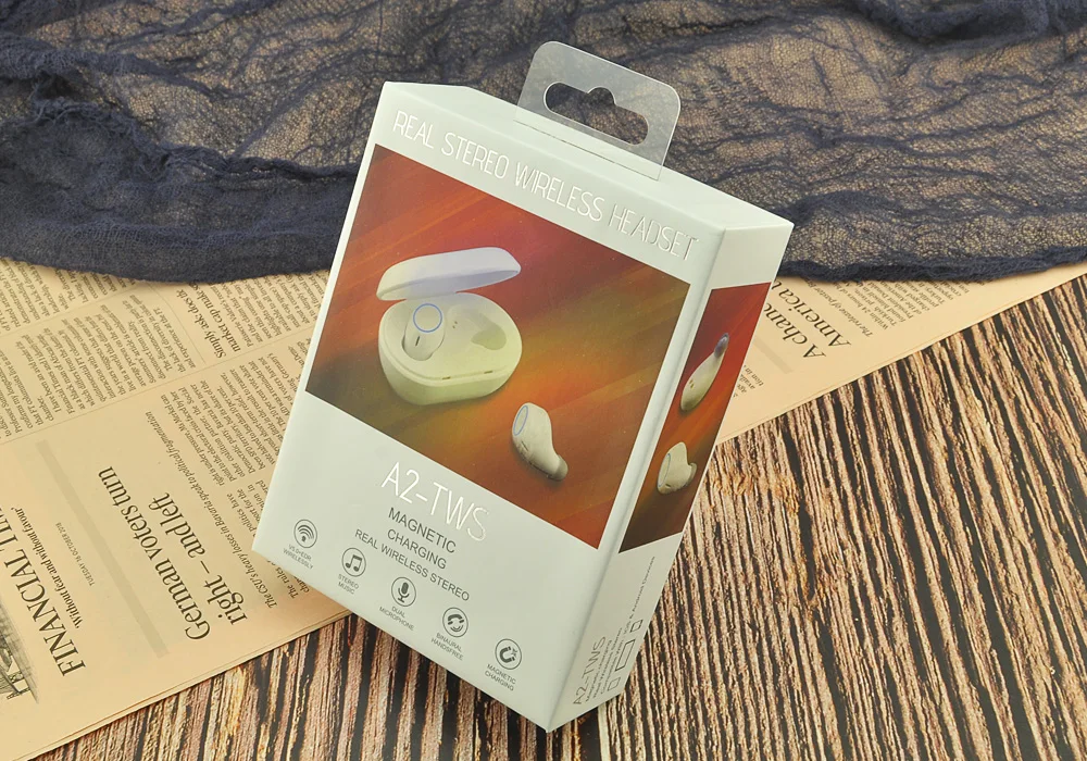 New Wireless Waterproof Earbuds Headset Earphone Headphone Charging Case LOGO OEM TWS-A2 - ANKUX.COM