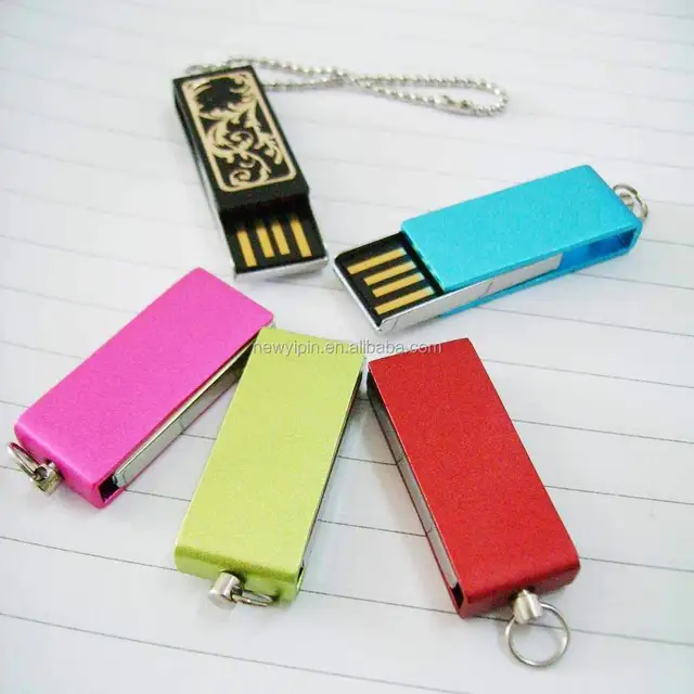 0 flash drive memory stick metal swivel storage thumb pen disk