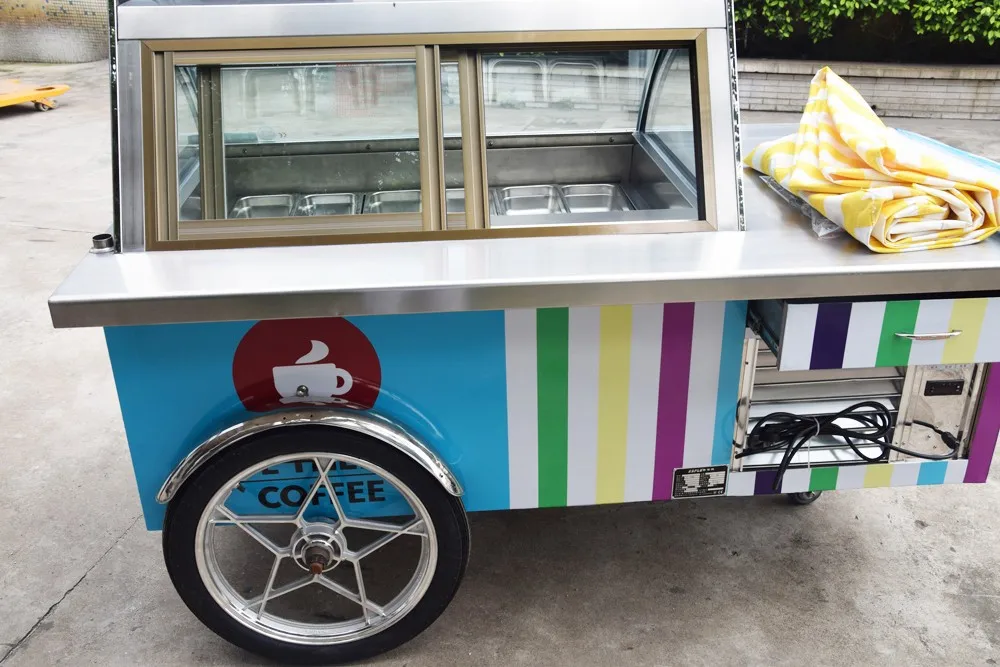 Ice Cream Kiosks Food Cart Ice Cream Coffee Carts On Wheels Portable Ice Cream