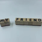 custom 30pcs Self inking alphabet rubber wooden stamps English letter kids stamp set