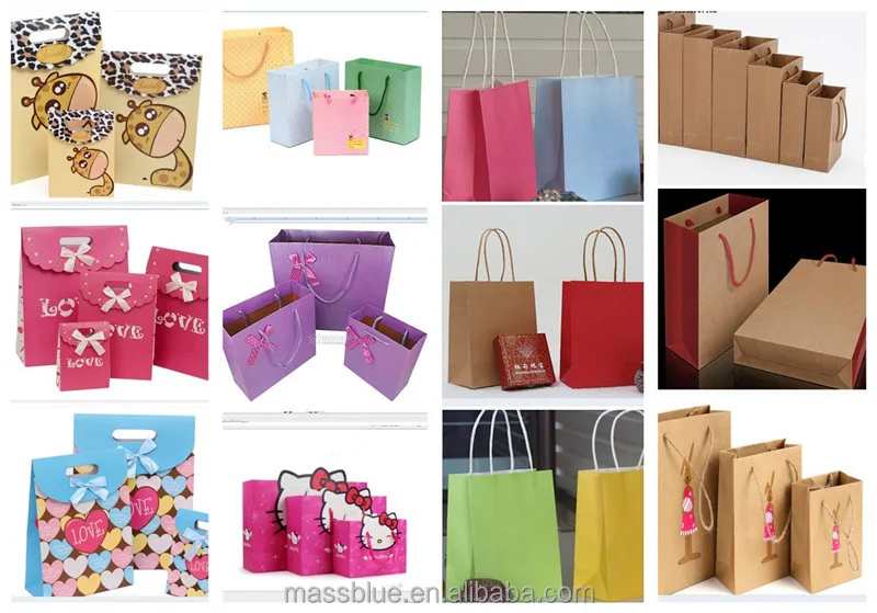 custom printed shopping kraft paper bag