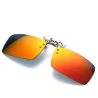 Colorful Optional New Arrival European Style Fashionable Shades Sun Glasses Flip Up Polarized Clip On Sunglasses