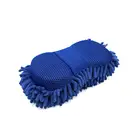 BONNO 25 x 13 x 6.5cm Blue Microfiber Chenille Washing Cleaning Sponge for Auto Car