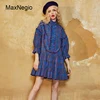 Maxnegio Ladies Fashion Dresses With Pictures Cotton Plaid Girls Dresses With A-Line