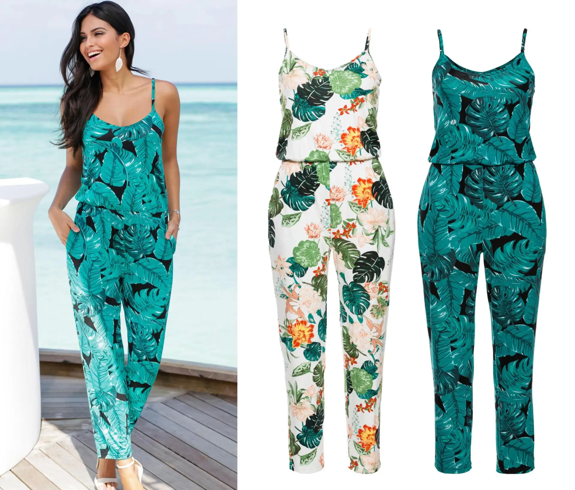 2020 summer floral cotton loose large sexy beach sweat casual jumpsuit with pockets
2020 summer floral cotton loose large sexy beach sweat casual jumpsuit with pockets