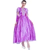 Adult women fairy tale purple princess costumes for carnival party fancy dress