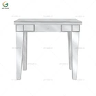 Living Room Mirrored Furniture 1 Drawer Wooden Console Table with Mirror