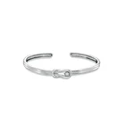 knot bangle 925 italian silver bracelet with cz
