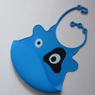 New Silicone Baby Feeding Easy Wash Scoop Roll Up Bib