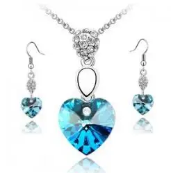Free Shipping top quality girl women accessories bridal 18K white Gold Plated Crystal double heart Necklace Earrings jewelry Set, N/a 
Free Shipping top quality girl women accessories bridal 18K white Gold Plated Crystal double heart Necklace Earrings jewelry Set, N/a