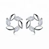 2018 fashion marquise cz stone 925 sterling silver jewelry fancy stud earring