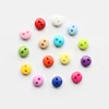 assorted color 6mm size 2-hole mini round shape decorative plastic button