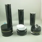 New Product Round Plastic Cosmetic Acrylic cream Jars and Bottles