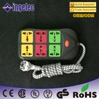 3 pin 6 gang electric extension sockets lead for africa Burkina Faso