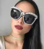 Cat Eye Sunglasses Women Brand Designer Luxury Crystal Sexy Sunglasses Rhinestone Fashion Shades sunglasses