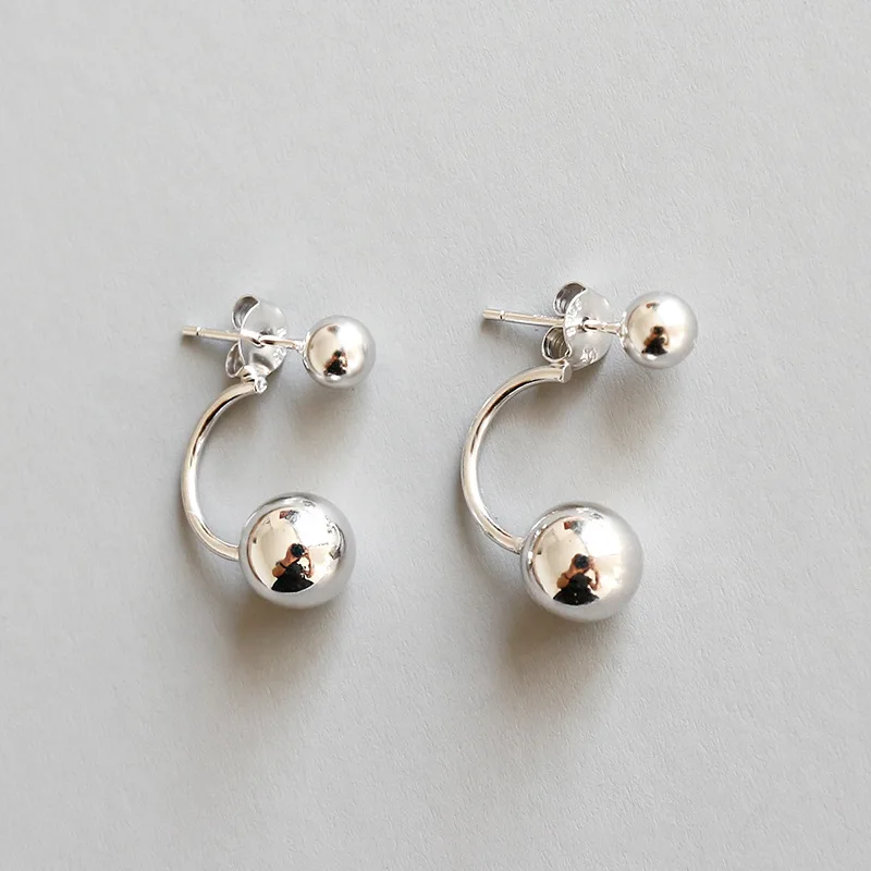 LOZRUNVE Earring Jewelry Smooth Chic 925 Sterling Silver Double Ball Earring Back, White
LOZRUNVE Earring Jewelry Smooth Chic 925 Sterling Silver Double Ball Earring Back, White